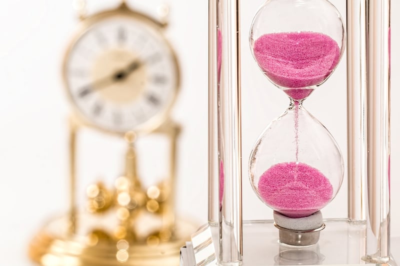Clock and Hourglass